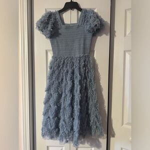 Beautiful powder, blue Ivy city girls dress size 12 worn only once
